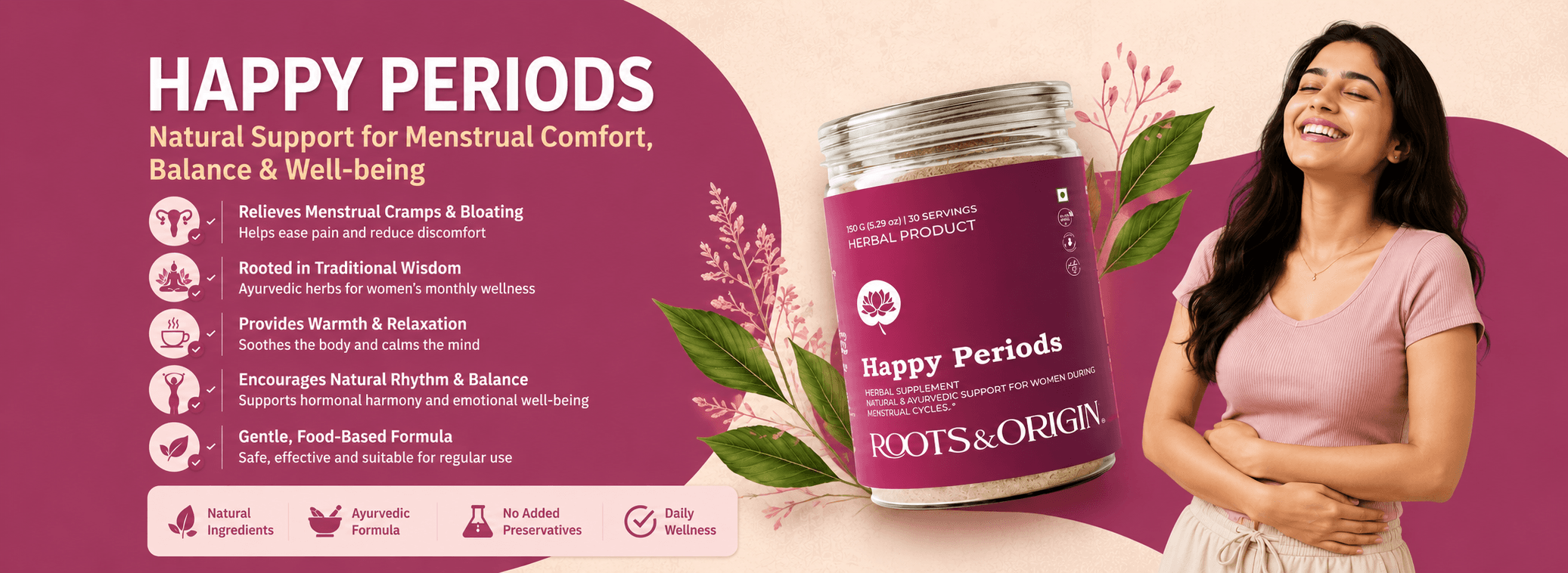 Happy Periods - Herbal Decoction for Menstrual Wellness Pack of 2