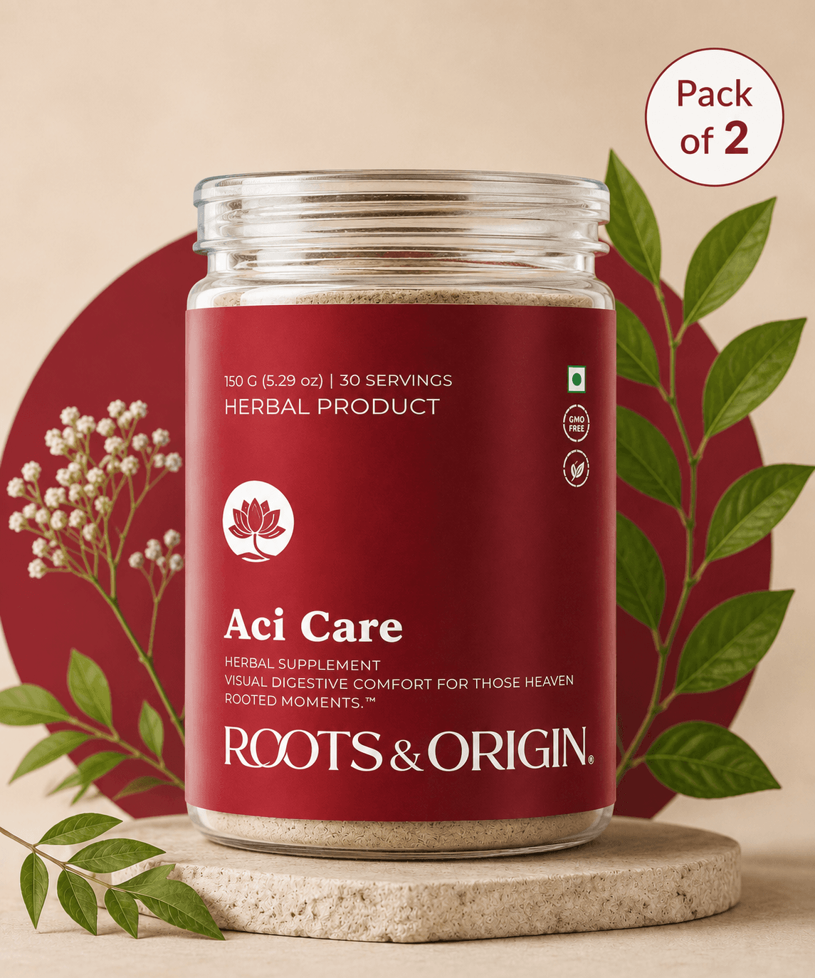 Aci Care - a Wellness Blend to Relieve Acidity & Heartburn | Cooling & Digestive Product with Natural Ingredients pack of 2