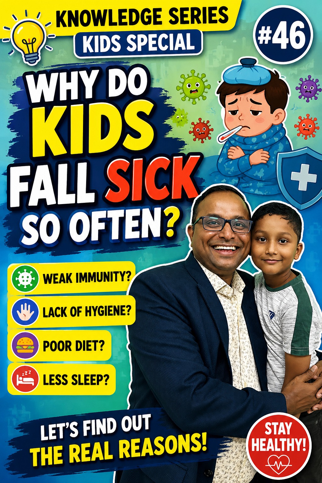 KNOWLEDGE SERIES #46- WHY DO KIDS FALL SICK SO OFTEN? cover image